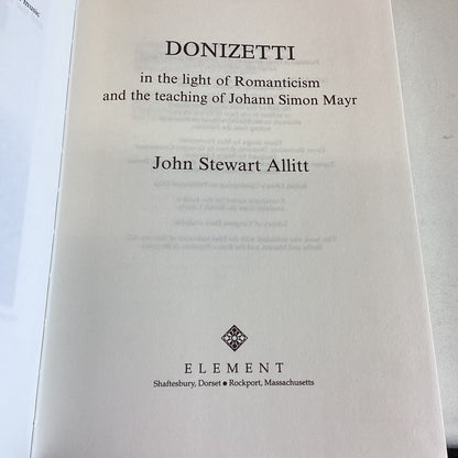 Donizetti John Stewart Allitt