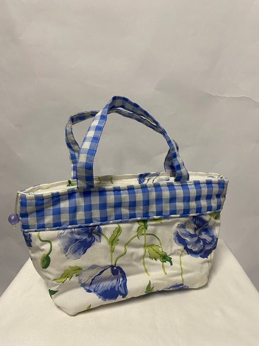 Laura Ashley Vintage Floral Small Handbag Toiletries/Lunch Bag