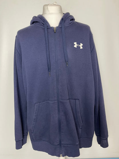 Under Armour Blue Coldgear Zip Hoodie Jacket 2XL