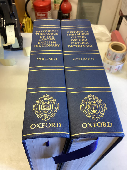 Historical Thesaurus of The Oxford English Dictionary Vol 1 & 2