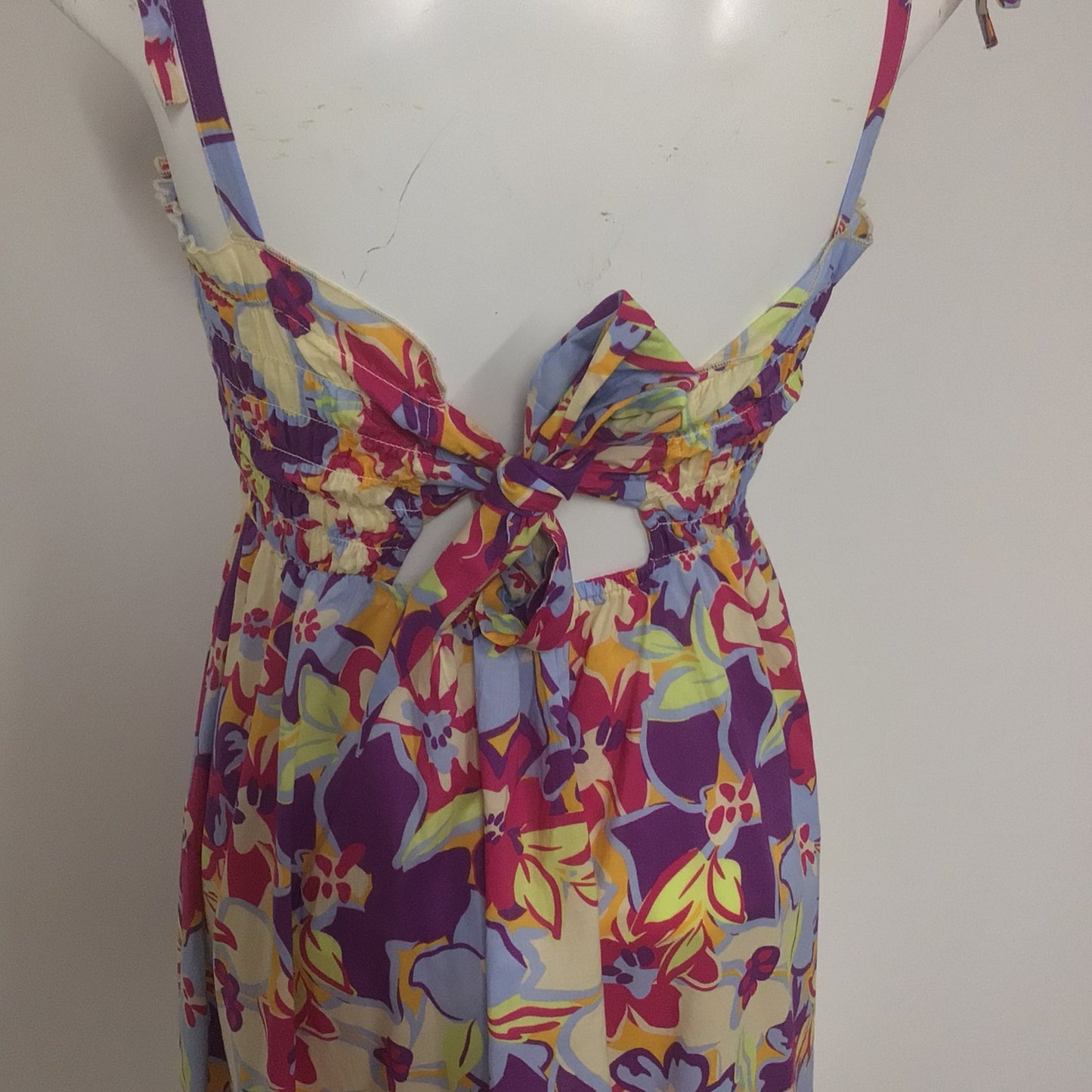 BNWT Nobody's Child Multi Floral Rashida Mini Dress Floral w/Tie Back Size 8