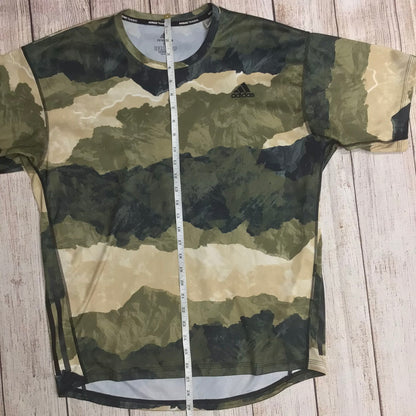 Adidas Prime Green Aeroready Camouflage Print Training Top Size M v1