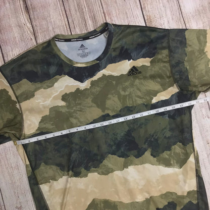 Adidas Prime Green Aeroready Camouflage Print Training Top Size M v1