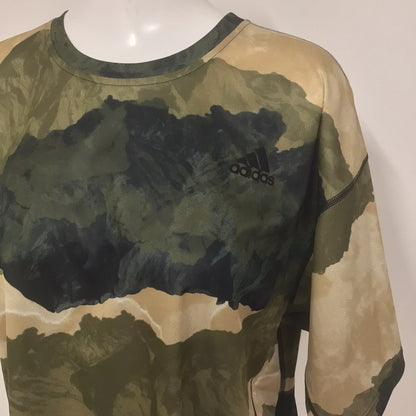 Adidas Prime Green Aeroready Camouflage Print Training Top Size M v2