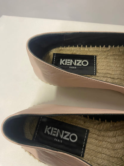 Kenzo Pink Leather Espadrilles 2/35