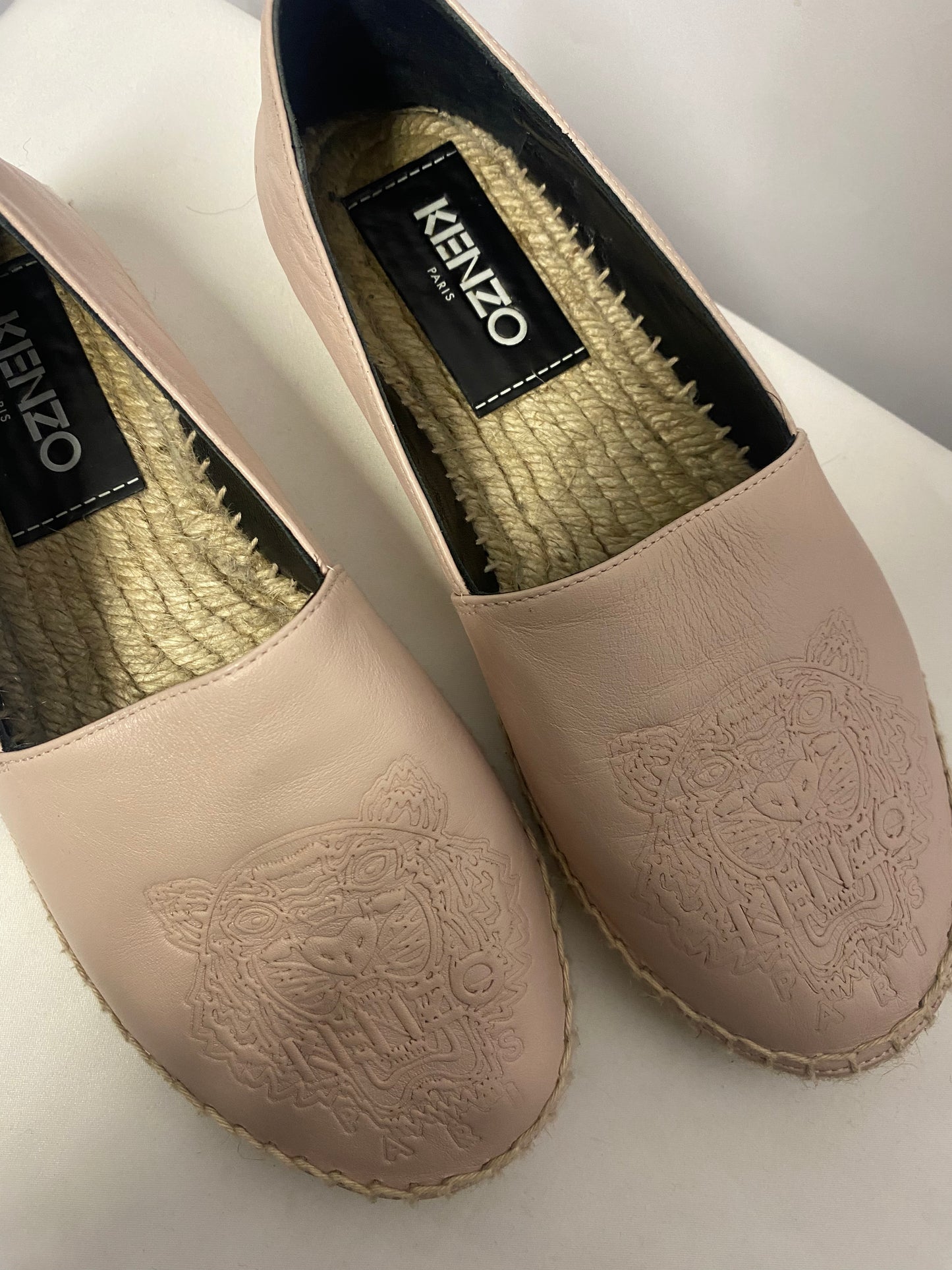 Kenzo Pink Leather Espadrilles 2/35