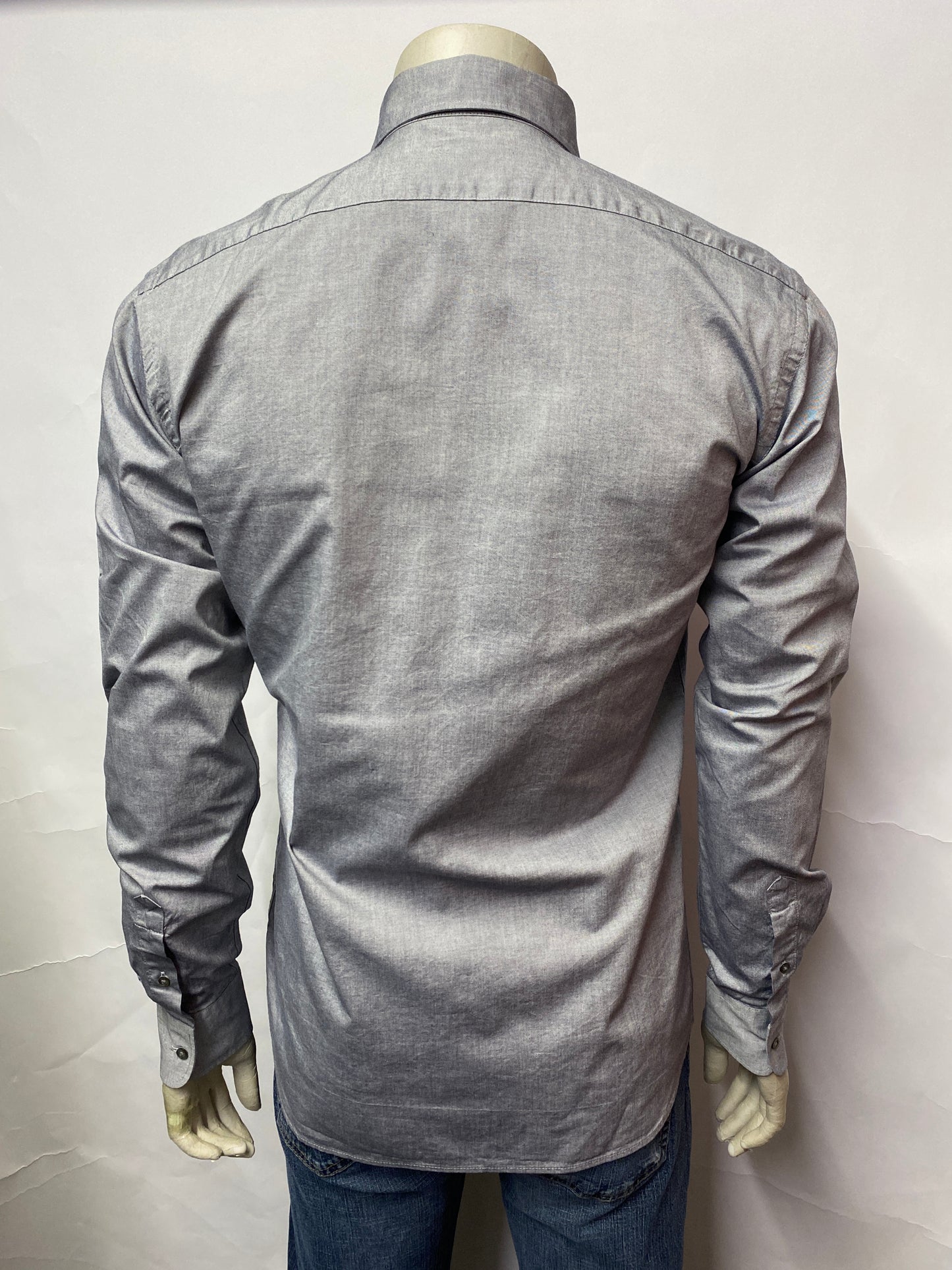 Lagerfeld Grey Cotton Shirt 38/96