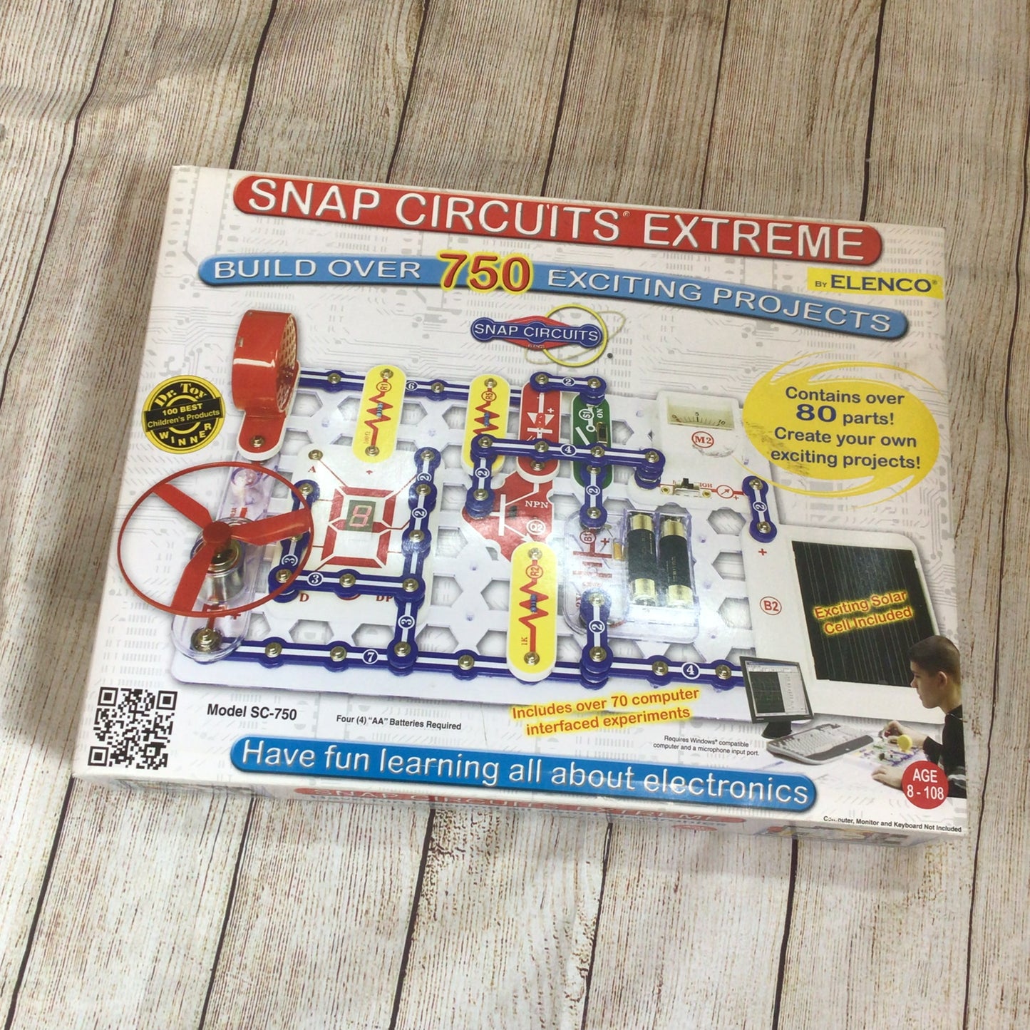 Elenco Snap Circuits Extreme 750, Model SC-750, 756619002958 (batteries incl)