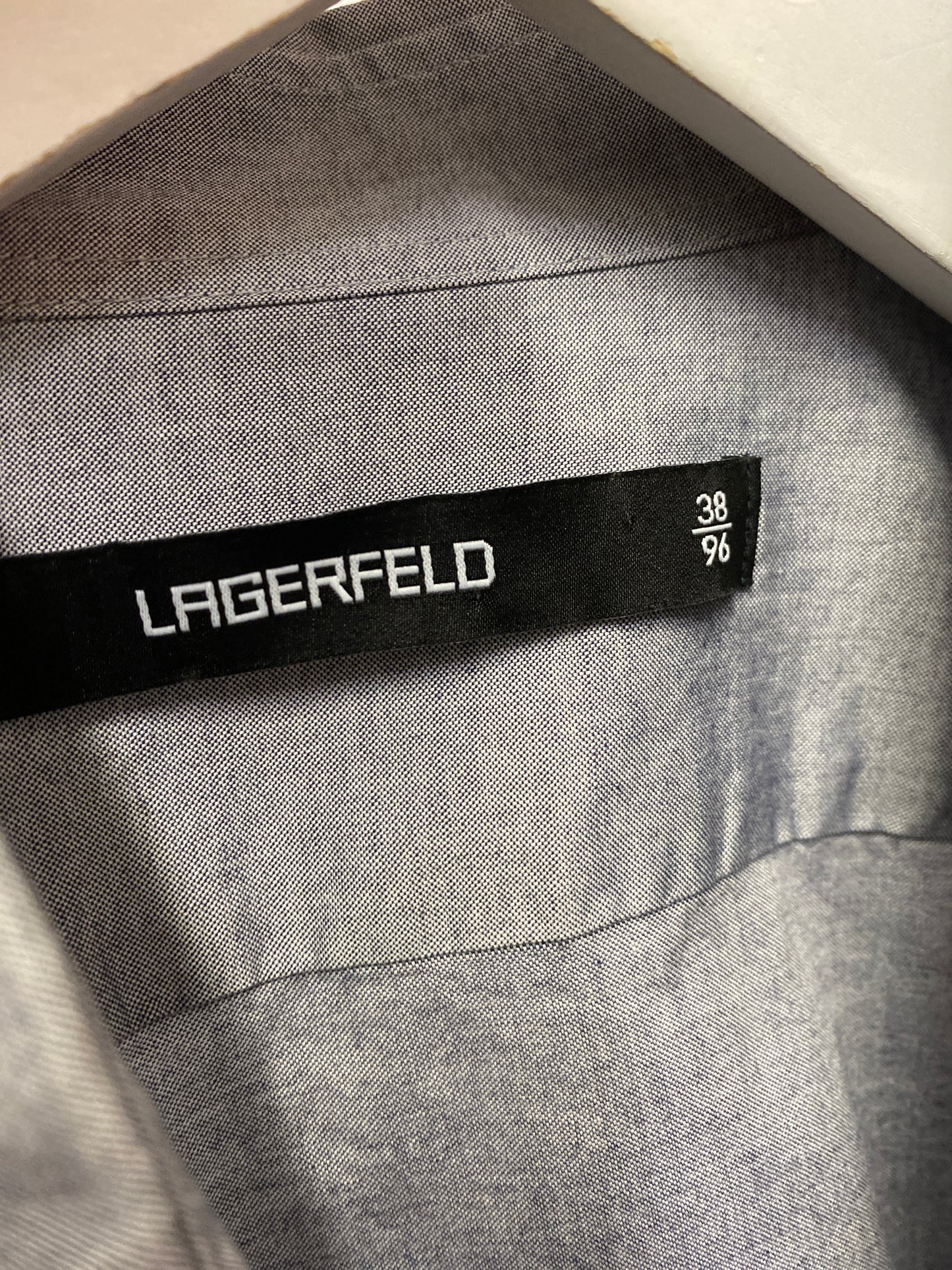 Lagerfeld Grey Cotton Shirt 38/96