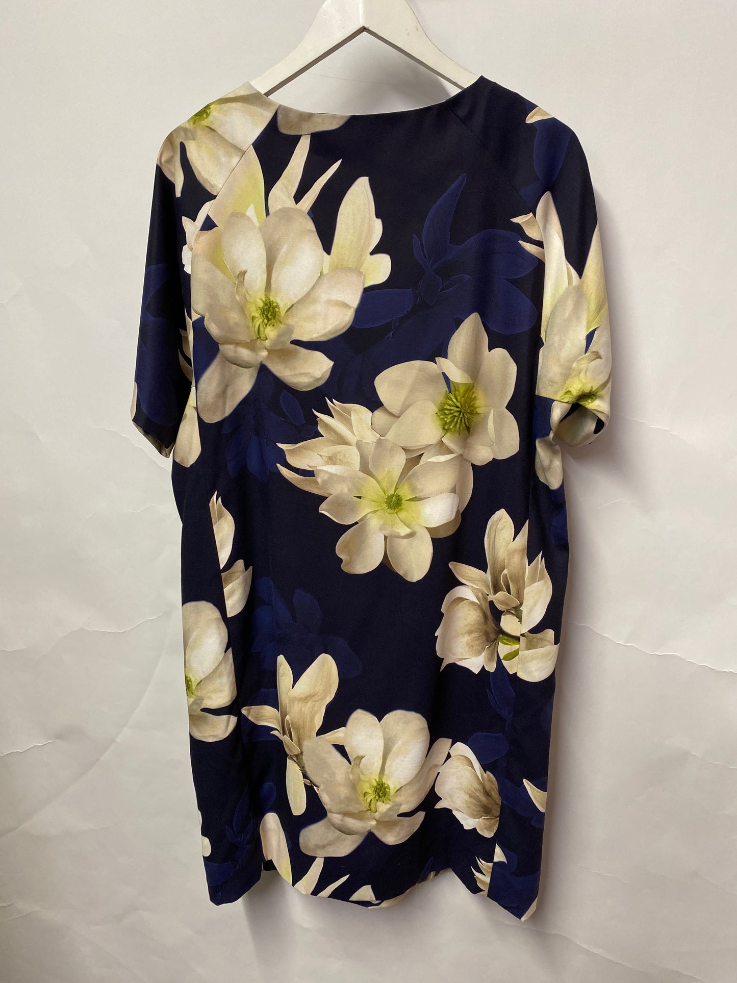 Betty Jackson Black Blue Floral Dress 14