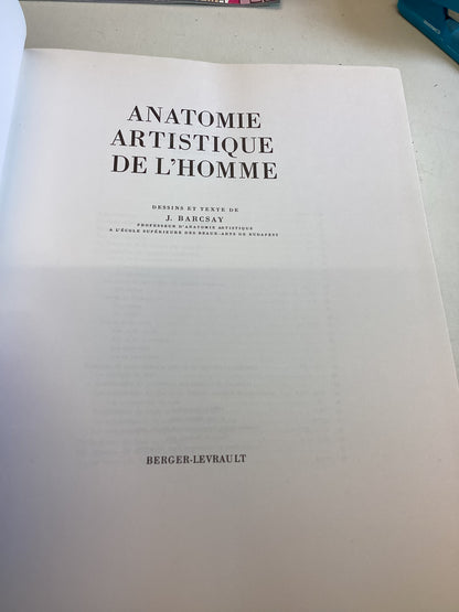 Jeno Barcsay Anatomie Artistique De L'Homme