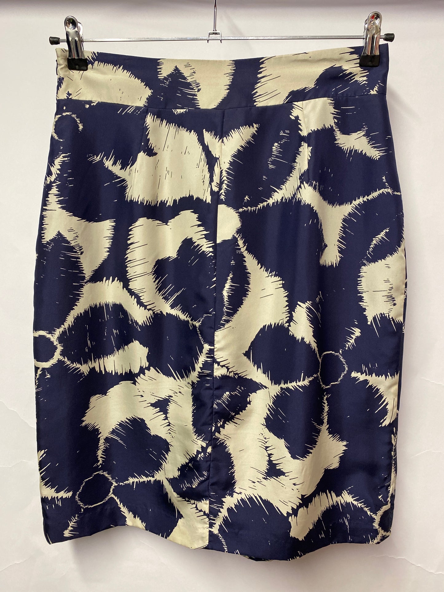 LK Bennett Blue Floral Silk Skirt 12