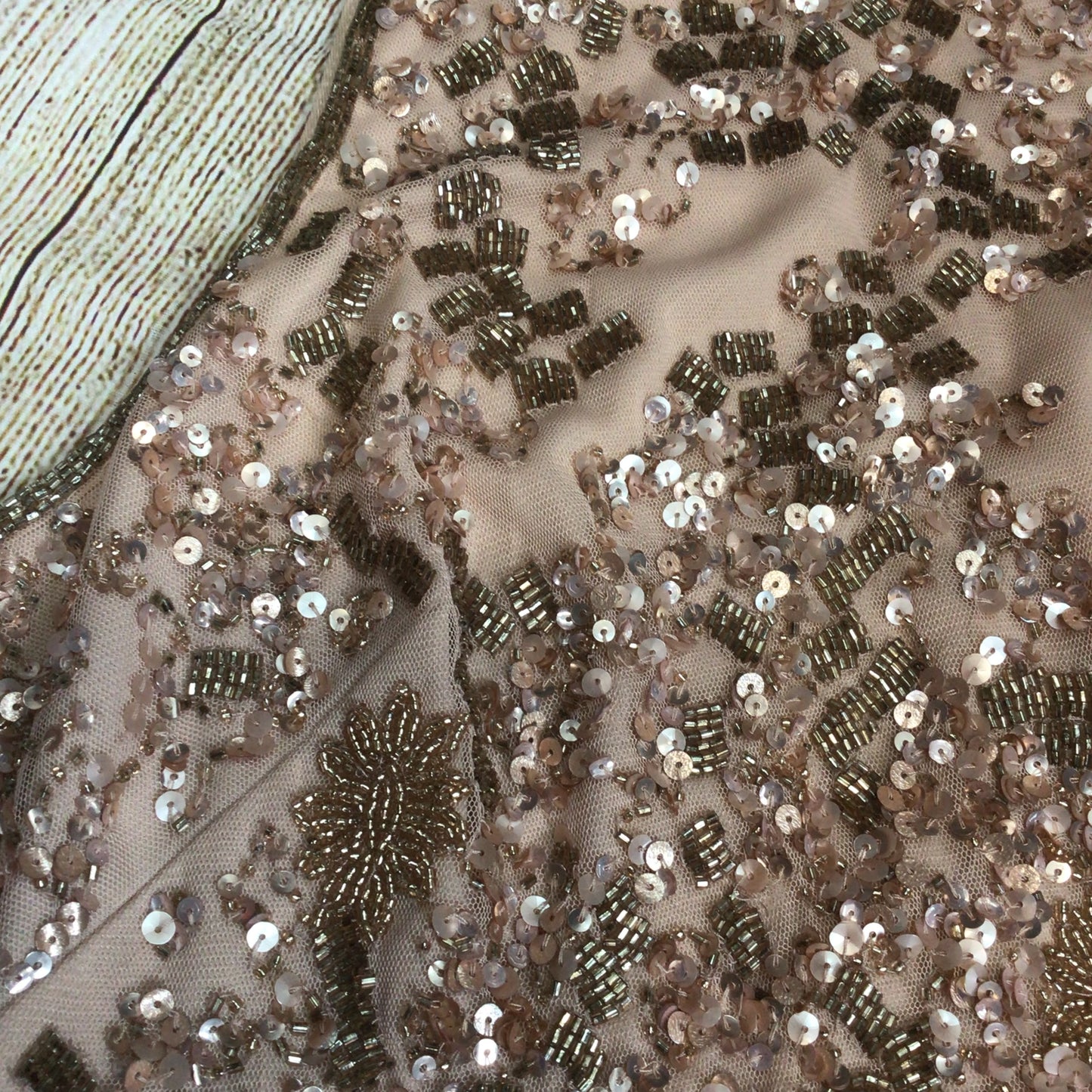 Adrianna Papell Light Pink Halter Sequin Chiffon Maxi Dress Size 12