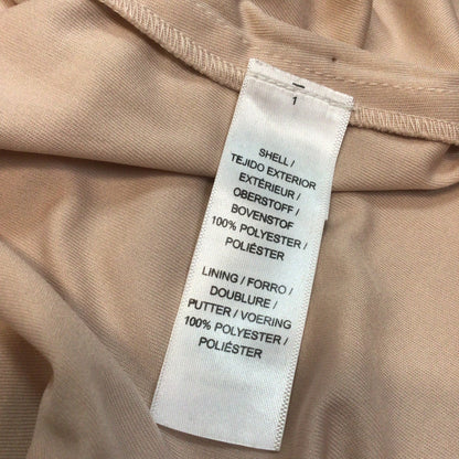 Adrianna Papell Light Pink Halter Sequin Chiffon Maxi Dress Size 12