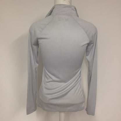 BNWT Under Armour Halo Grey 1/2 Zip Loose Heatgear Top Size XS