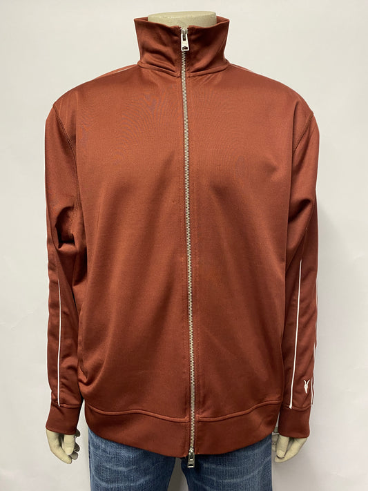 All Saints Burgundy Oversized Tracksuit Top Medium