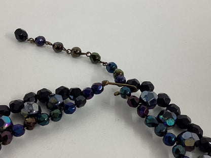 Vintage Carnival Glass Bead Necklace