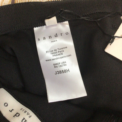 BNWT Sandro Black Jarah J3858H Mini Skirt Size 1 (on label) 8 UK