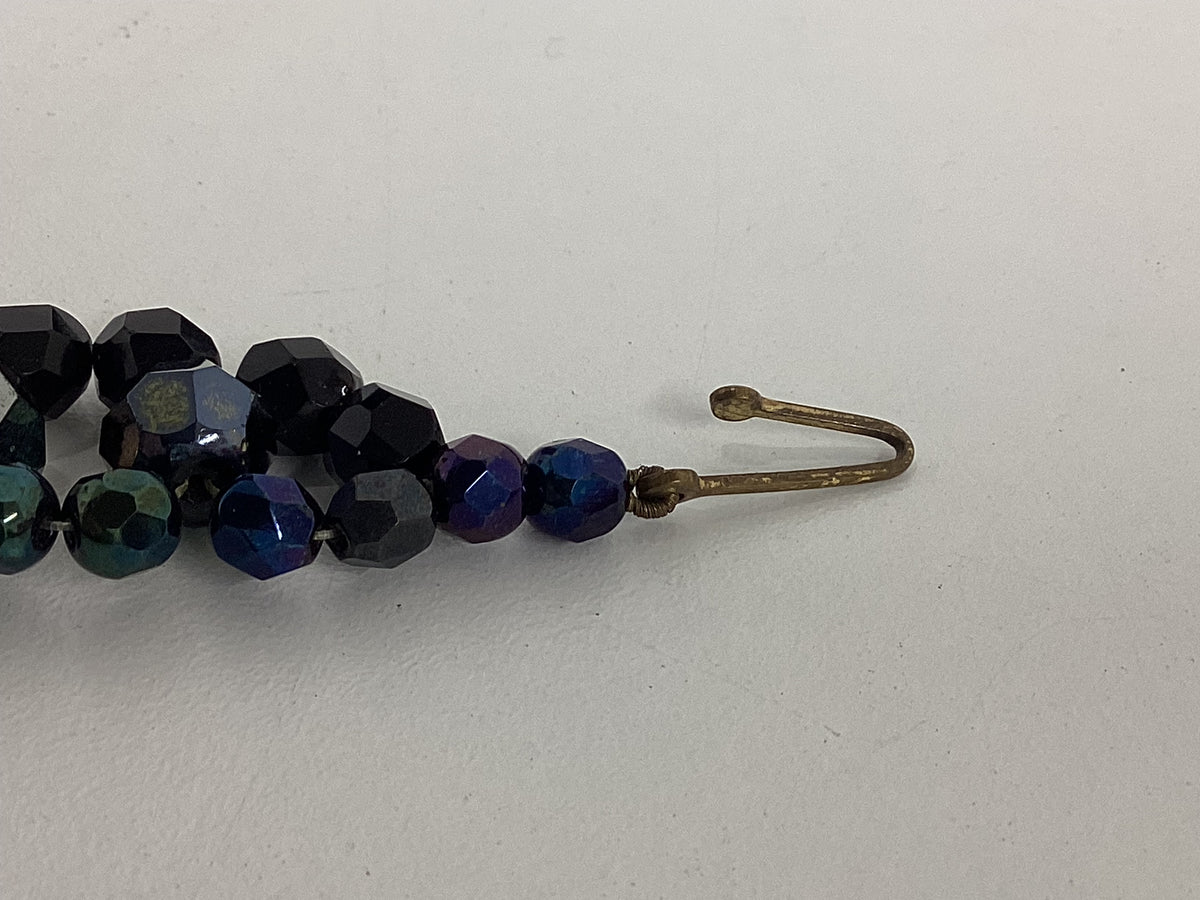 Vintage Carnival Glass Bead Necklace