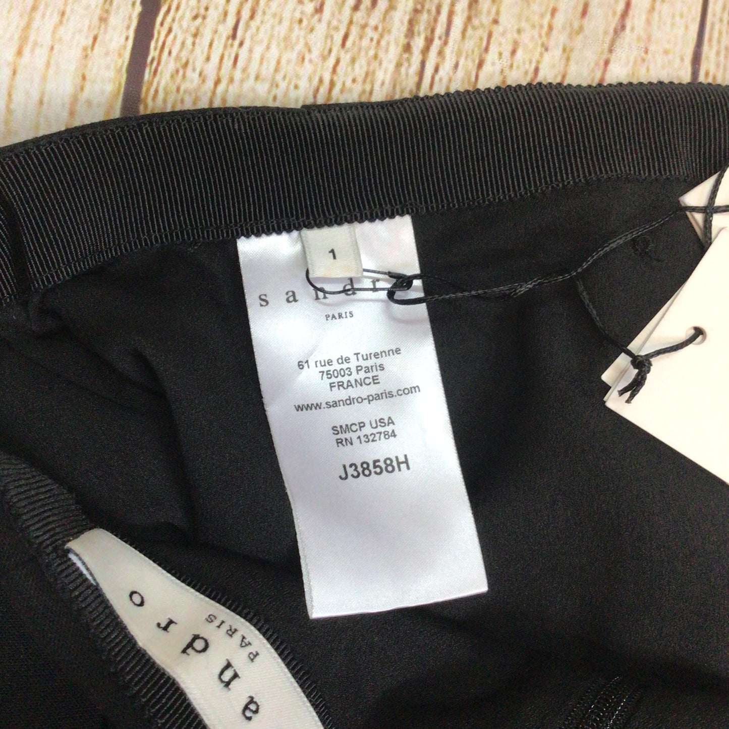 BNWT Sandro Black Jarah J3858H Mini Skirt Size 1 (on label) 8 UK
