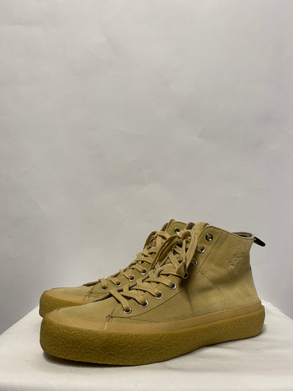 All Saints Beige Crister High Top Lace Up Trainers Men's 8
