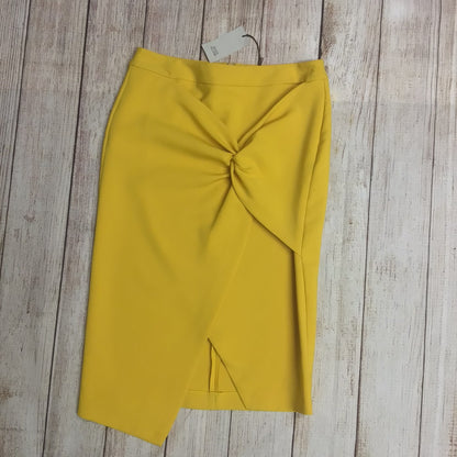 BNWT River Island Dark Yellow Midi Skirt Size 12