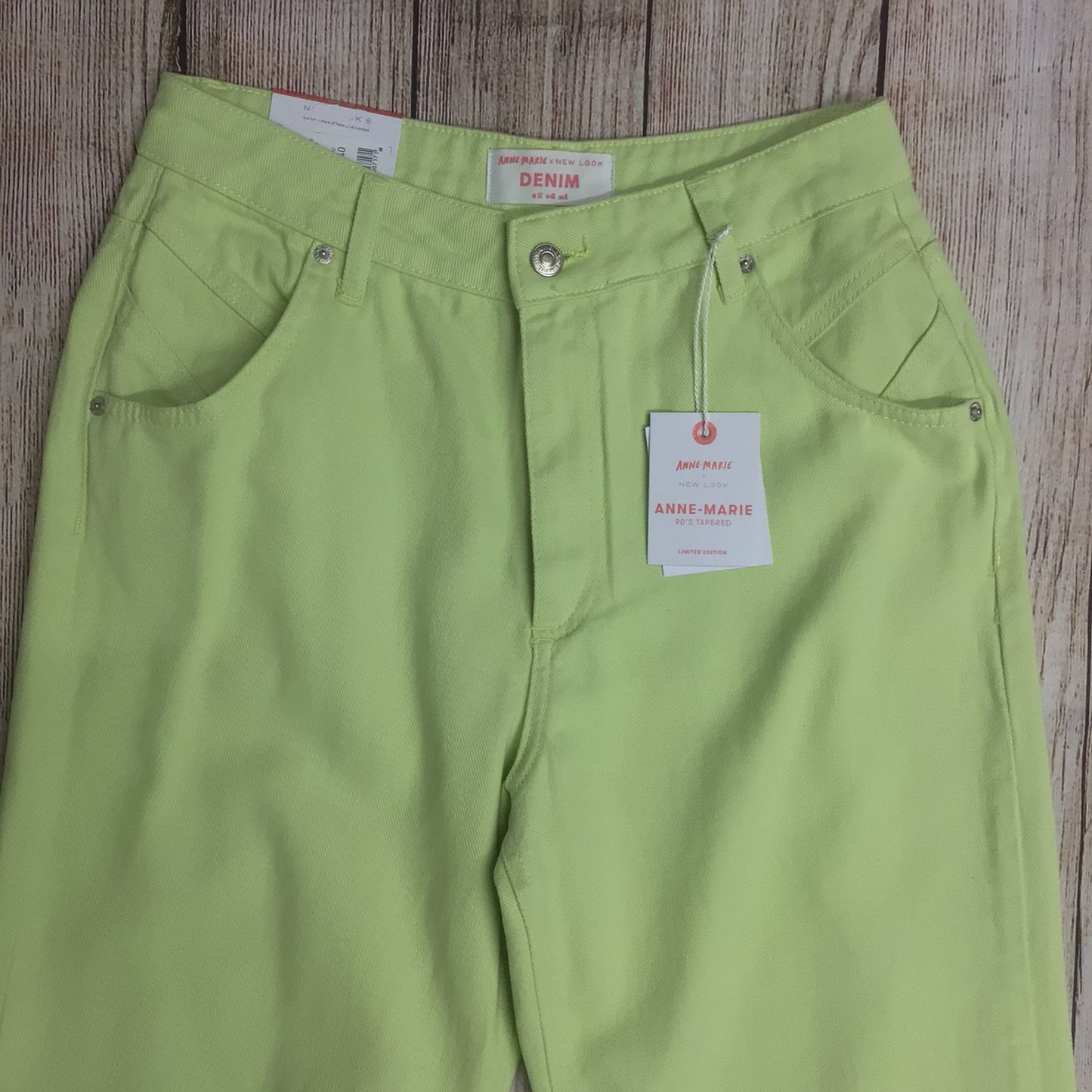 BNWT Anne-Marie x New Look Mint Green 90s Tapered Jeans Size 12