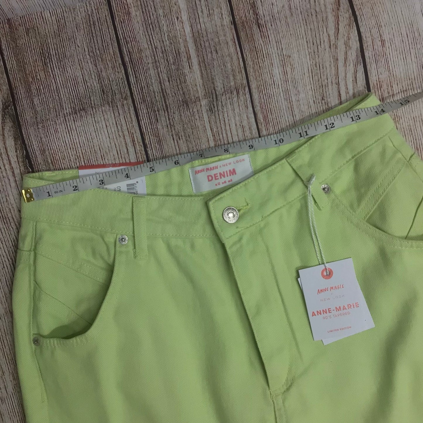 BNWT Anne-Marie x New Look Mint Green 90s Tapered Jeans Size 12