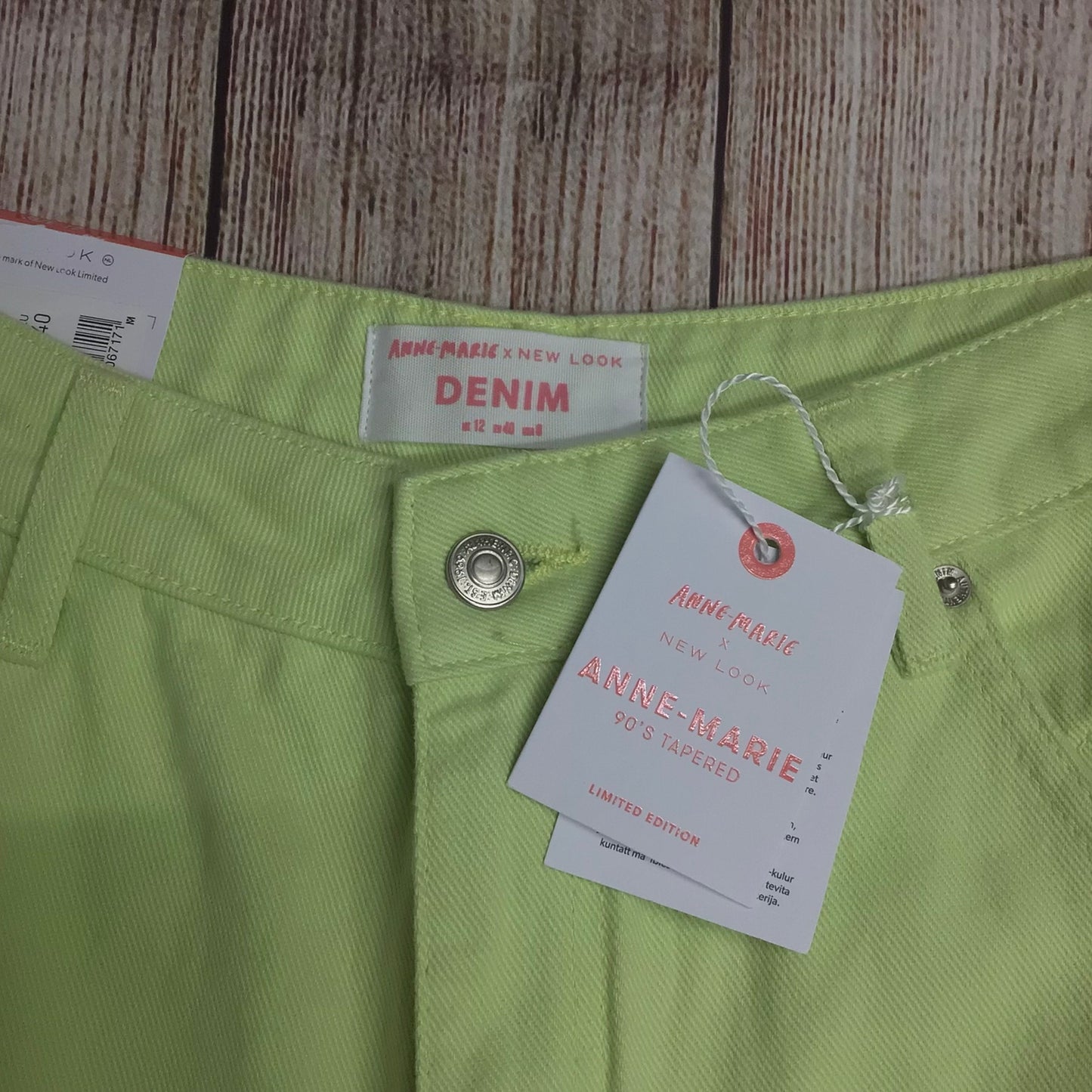 BNWT Anne-Marie x New Look Mint Green 90s Tapered Jeans Size 12