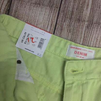 BNWT Anne-Marie x New Look Mint Green 90s Tapered Jeans Size 12