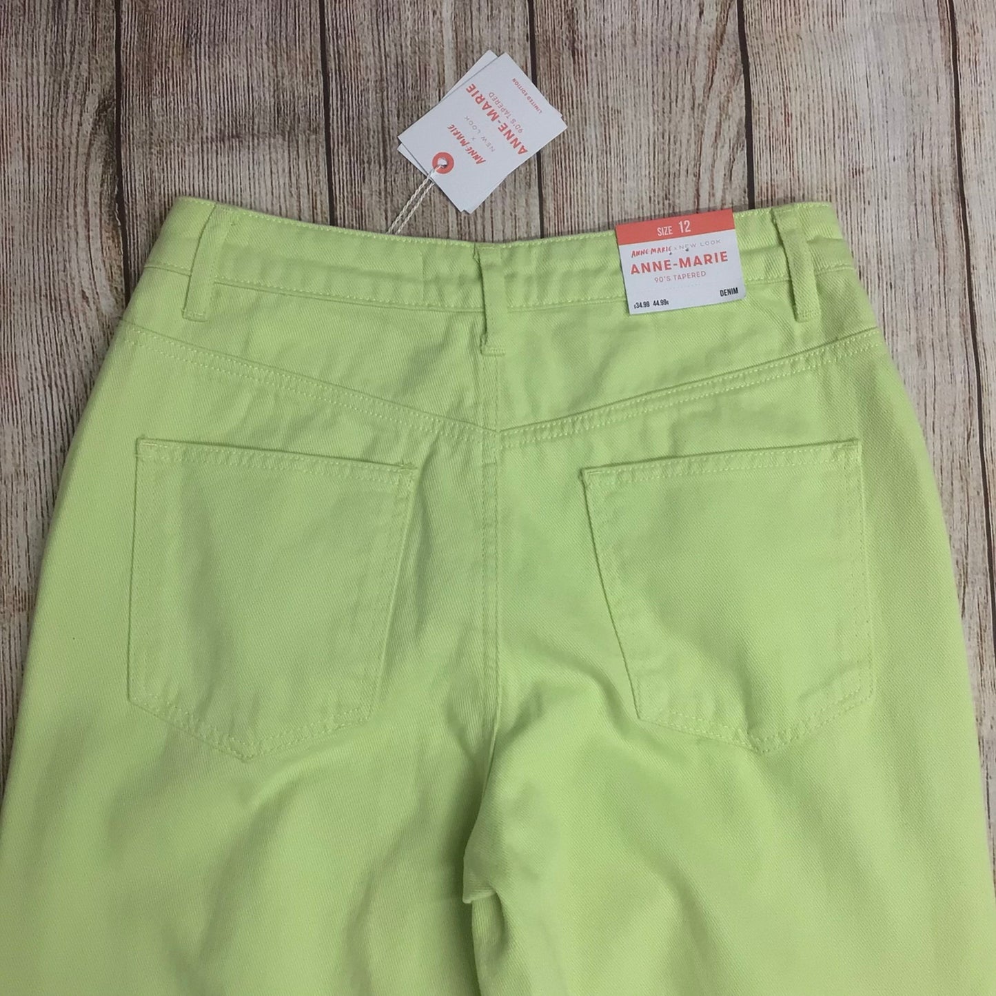 BNWT Anne-Marie x New Look Mint Green 90s Tapered Jeans Size 12