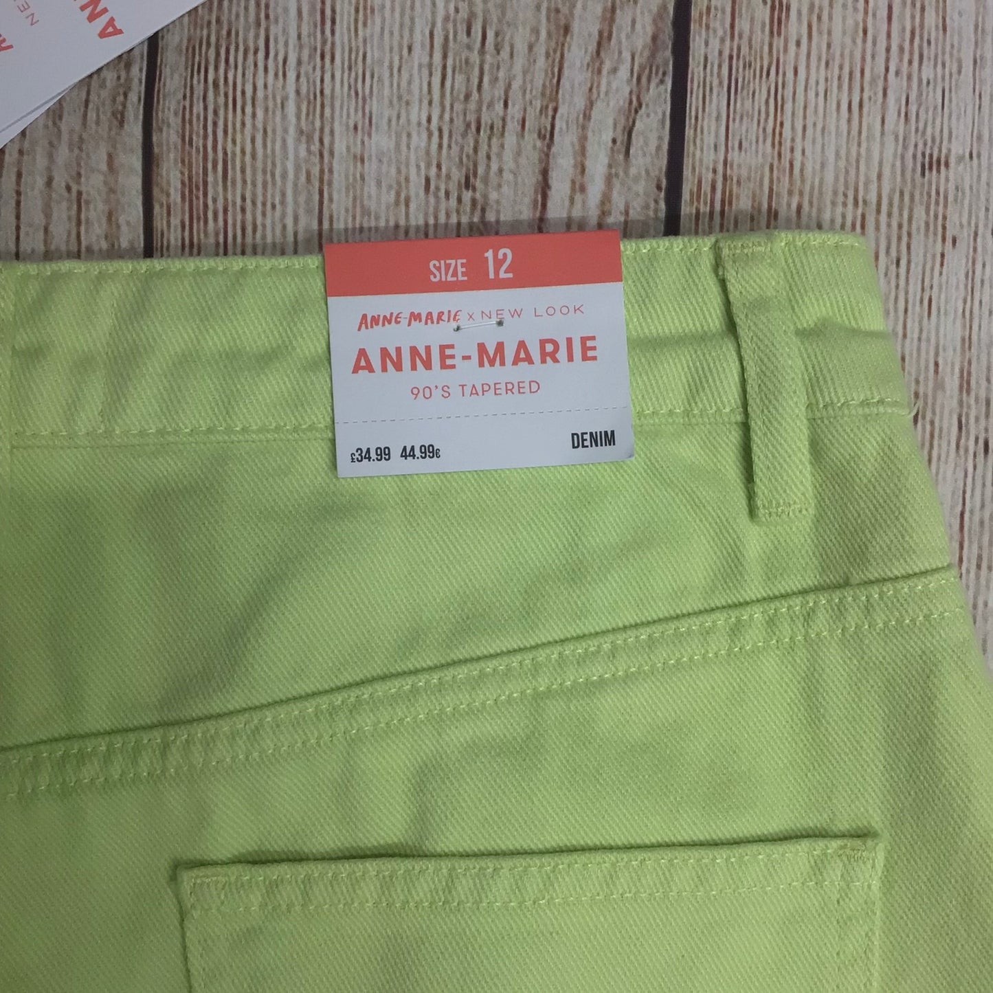 BNWT Anne-Marie x New Look Mint Green 90s Tapered Jeans Size 12