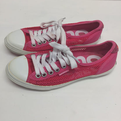 Superdry Low Pro Mesh Derby Pink Trainers Shoes Size 5 UK