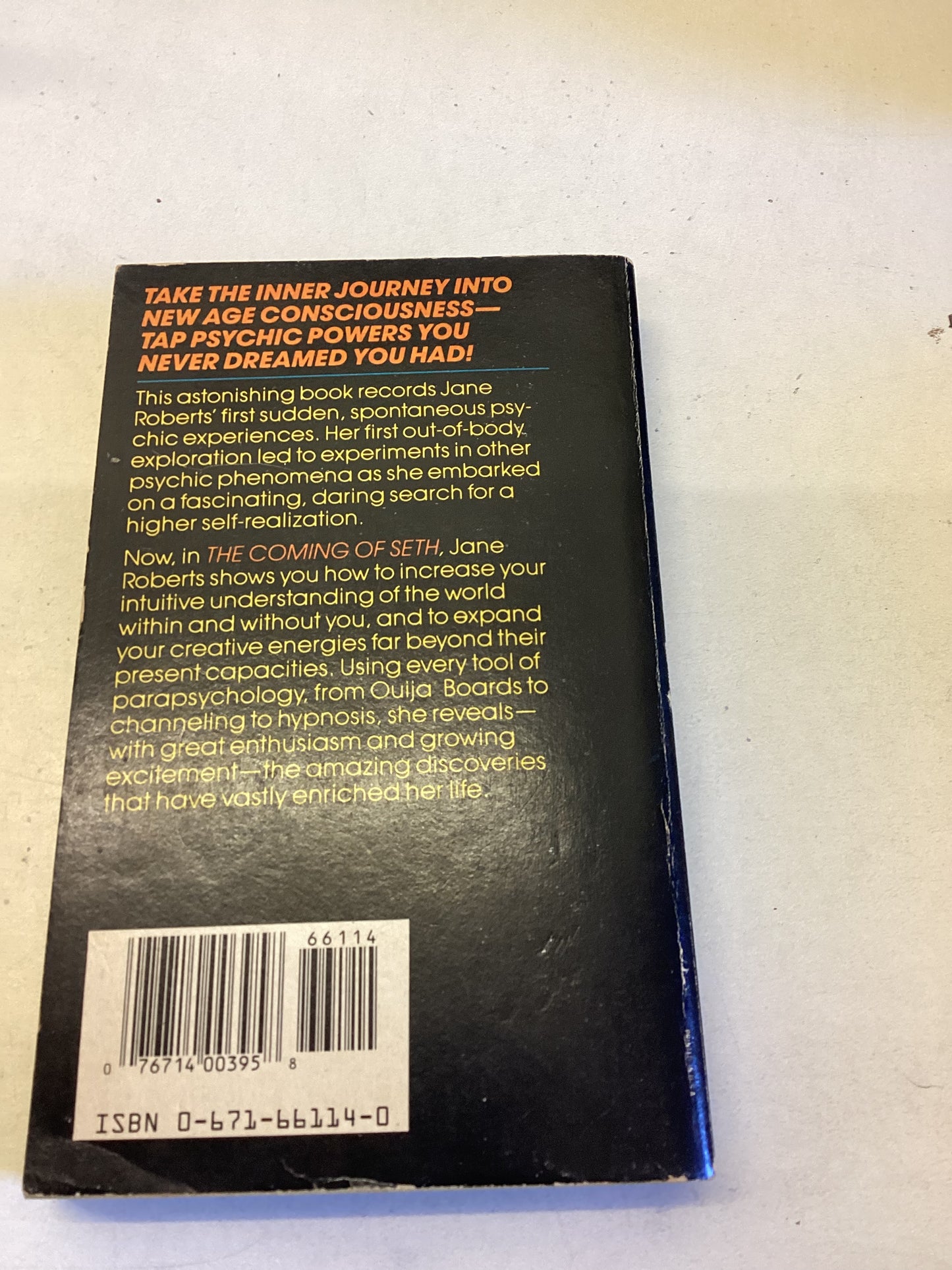 The Coming of Seth How To Develop Your ESP Power Jane Roberts
