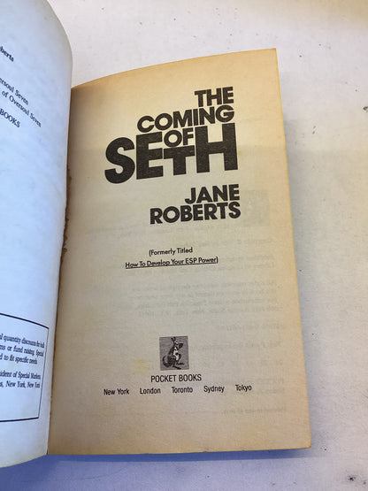 The Coming of Seth How To Develop Your ESP Power Jane Roberts