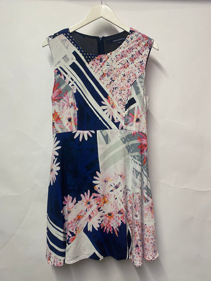 French Connection Abstract Floral Pattern Summer Dress 14