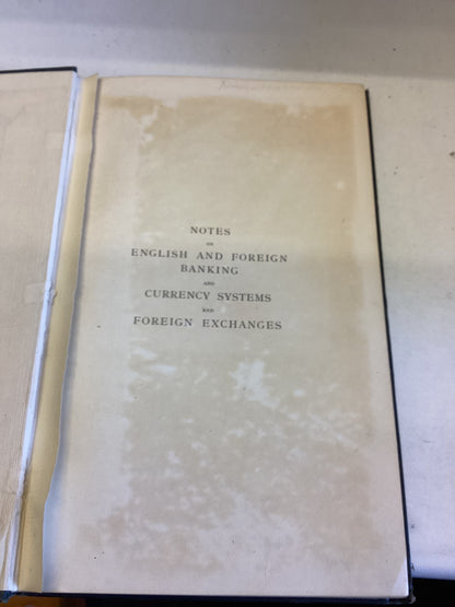 English and Foreign Banking Currency Systems  and Exchanges Exchanges Ernest Sykes