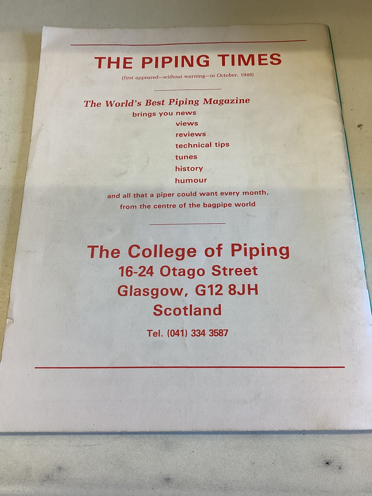 Tutor For the Highland Bagpipe Part 1 by Seumas MacNeill and Thomas Pearston