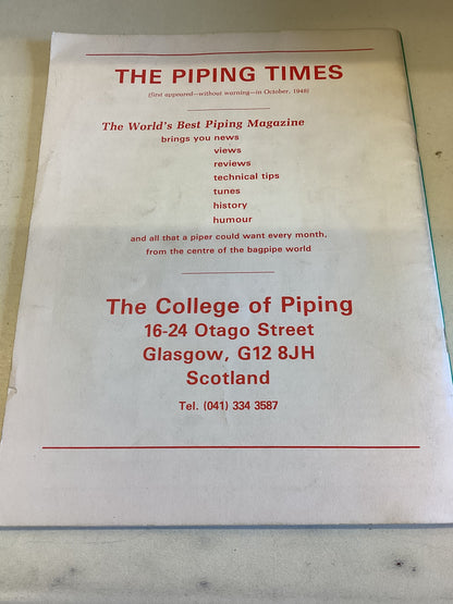 Tutor For the Highland Bagpipe Part 1 by Seumas MacNeill and Thomas Pearston