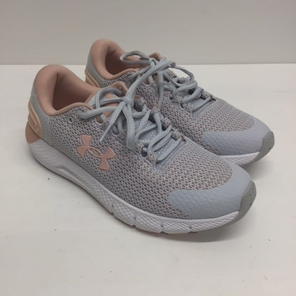 Under Armour Grey & Peach Pink Charged Trainers Size 5 UK