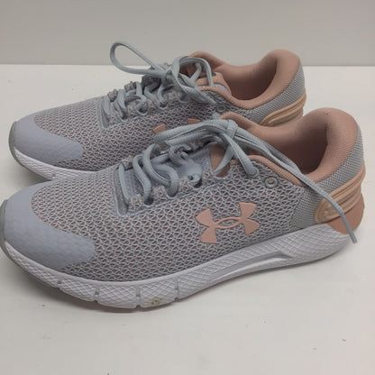 Under Armour Grey & Peach Pink Charged Trainers Size 5 UK