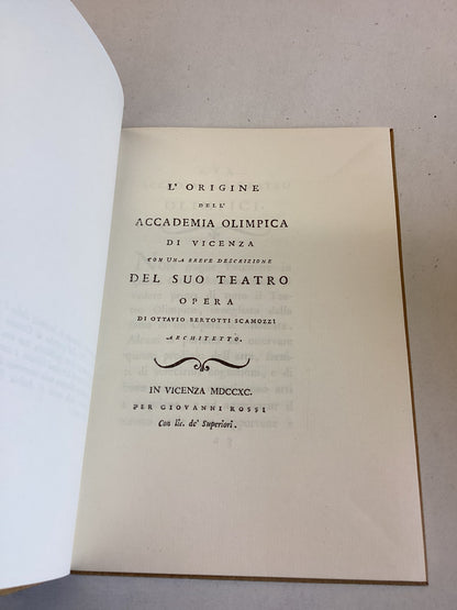 L'Origine Accademia Olimpica Di Vicenza Del Suo Teatro Opera