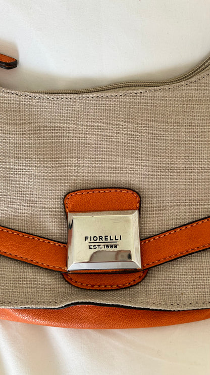 Fiorelli  Orange/ straw Summer Handbag