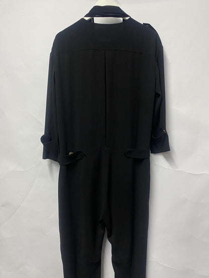 Acne Black Multi Zip Jumpsuit 38