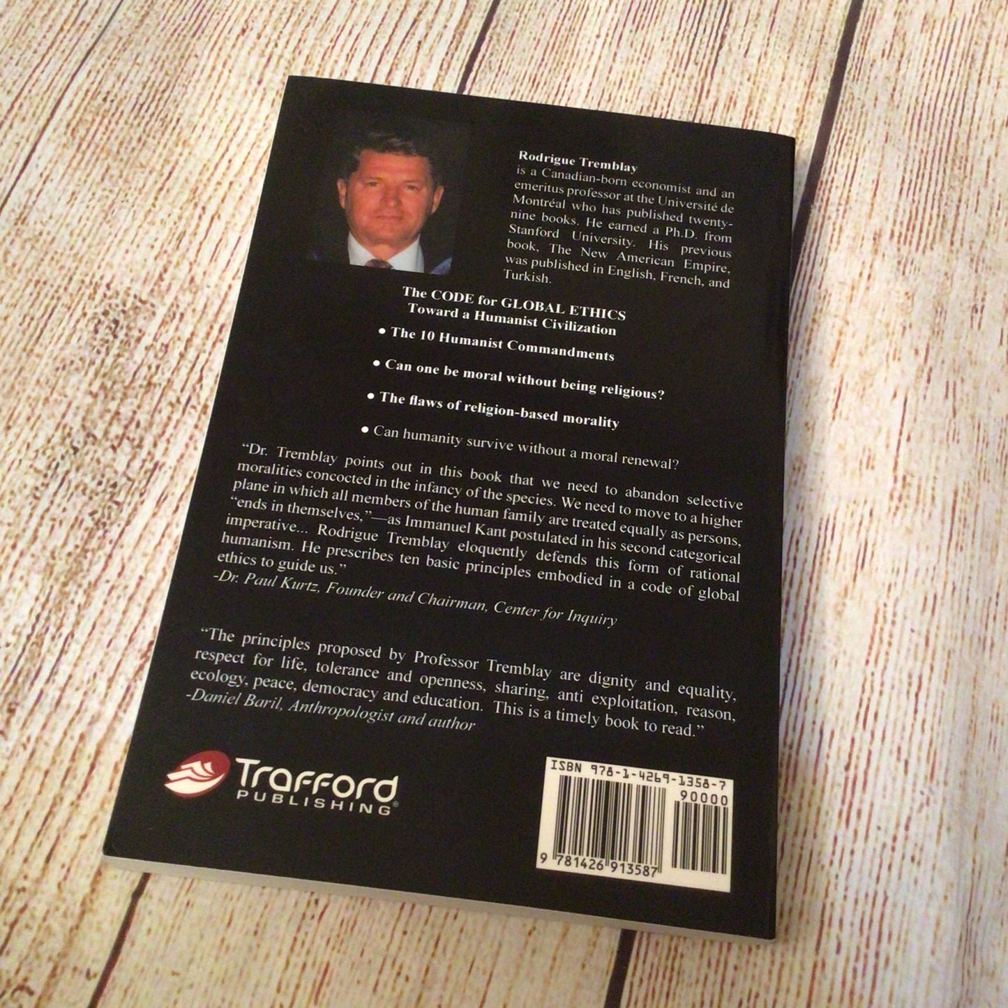 The Code for Global Ethics: Toward a Humanist Civilization by R Tremblay 9781426913587