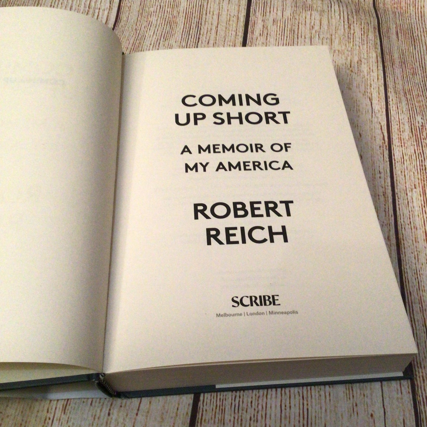 Coming Up Short: A Memoir of My America by Robert Reich (2026)