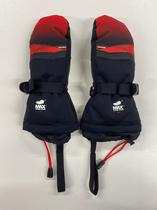 Racer Black and Red Goose Down ML 200 Ski Mittens 8