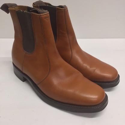 Cheaney Tan Brown Ankle Chelsea Boots Size 7.5