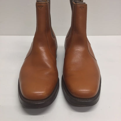 Cheaney Tan Brown Ankle Chelsea Boots Size 7.5