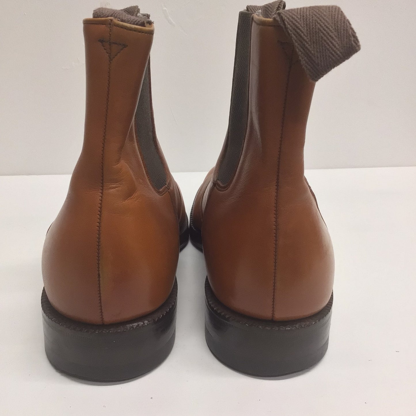 Cheaney Tan Brown Ankle Chelsea Boots Size 7.5